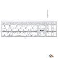 Клавиатура A4Tech Fstyler FBX50C белый USB беспроводная BT/Radio slim Multimedia (FBX50C WHITE)