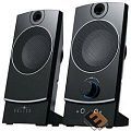 Oklick OK-118 2.0 черный 4Вт портативные