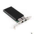 Exegate EX296226RUS Сетевой адаптер ExeGate EXE-X540-T2 (PCI-E x8 v3.0, порты 2xRJ45 (медные), 10Gb/s (10/5/2.5/1Gb/s, 