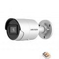 HIKVISION DS-2CD2023G2-IU 2.8MM {2Мп уличная цилиндрическая IP-камера с EXIR-подсветкой до 40м и технологией AcuSense1/2.8" Progressive Scan 