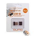 USB 2.0 QUMO 8GB NANO [QM8GUD-NANO-B] Black