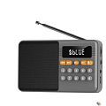 Perfeo радиоприемник цифровой ТУРИСТ FM 87.5-108МГц/ MP3/ питание USB или 18650/ серый