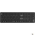 Клавиатура беспроводная A4Tech Fstyler FBX55C black (USB, BT/Radio, slim, Multimedia) (FBX55C)