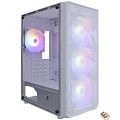 1STPLAYER FD3-M White / mATX / 4x120mm LED fans / FD3-M-WH-4F1-W