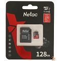 Micro SecureDigital 128GB Netac microSDXC Class10 NT02P500PRO-128G-R P500 Extreme Pro + adapter