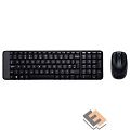 920-003169 Logitech Клавиатура + мышь Wireless Combo MK220 Black USB оригинальная заводская гравировка RU/LAT