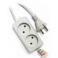 Гарнизон Сетевой фильтр EL-NL2-W-2, 2 розетки, допустимый ток 10А, длина 2м.