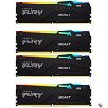 Kingston DDR5 DIMM 64GB 5200MT/s CL40 (Kit of 4) FURY Beast RGB XMP KF552C40BBAK4-64