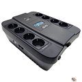 PowerCom Spider SPD-900U LCD ИБП {Line-Interactive, 900VA / 540W, 8xEURO: 4 с резервным питанием, 4 с фильтрацией, USB}