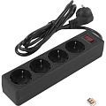 5bites Сетевой фильтр GARDA SP4B-530 4S / 3*0.75MM2 / 3M / BLACK