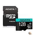 Micro SecureDigital 128GB A-Data [AUSDX128GUI3V30SA2-RA1] Premier Pro + adapter Class10