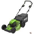 Greenworks Газонокосилка аккумуляторная GD60LM46HPK4, {60V, 46 см, бесщеточная, с 1хАКБ 4 А.ч. и ЗУ} [2502807UB]