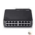 Netis ST3116P Коммутатор, неуправляемый 16-портовый 10/100 Мбит/с, 16 порта RJ45 10/100 Мбит/с, настольный, пластиковый корпус