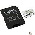 Micro SecureDigital 64Gb SanDisk High Endurance microSDHC Card with Adapter - for Dashcams & home monitoring [SDSQQNR-064G-GN6IA]