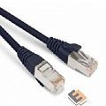 Hyperline PC-LPM-STP-RJ45-RJ45-C5e-3M-LSZH-BK Патч-корд F/­UTP, экранированный, Cat.5е, LSZH, 3 м, черный