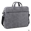 Defender Сумка для ноутбука Solid  15.6" PU кожа, серый, карман (26088)
