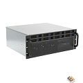 Procase ES408XS-SATA3-B-0 Корпус 4U Rack server case (8 SATA3/SAS 12Gb hotswap HDD), черный, без блока питания, глубина 400мм, MB 12"x13"