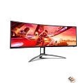 LCD AOC 49'' AG493UCX2 {VA 5140x1440 165Hz 1ms 178/178 550cd 3000:1 8bit DisplayHDR400 3xHDMI2.0 DisplayPort1.4 3xUSB3.2 USB-C(65W) 2x5W VESA}