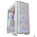 Cougar Uniface X RGB White, 3x140mm ARGB +1x120mm ARGB Fan, ARGB Fan Hub, без БП, белый, E-ATX