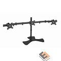 Cactus CS-VM-MP330S-BK черный Кронштейн для 3-х мониторов 15"-24" макс.8кг настольный наклон