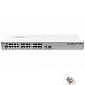 MikroTik CRS326-24G-2S+RM Коммутатор Cloud Router Switch 326-24G-2S+RM with RouterOS L5, 1U rackmount enclosure