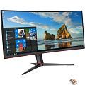 LCD AOC 34" CU34G2X Black-Red {VA curved 3440x1440 144Hz 1ms 178/178 300cd 2xHDMI2.0 2xDisplayPort HAS}