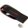 SanDisk USB Drive 128Gb Cruzer Blade black USB2.0 SDCZ50-128G-B35