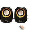 Dialog Colibri AC-06UP BLACK {акустические колонки 2.0, 6W RMS, питание от USB}