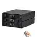 Procase L3-203-SATA3-BK {Hot-swap корзина 3 SATA3/SAS 6Gb, черный, с замком, hotswap aluminium mobie rack module (2