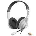 A4Tech HU-10 черный/белый 2м накладные USB(HU-10/USB/BLACK+WHITE)