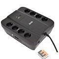 PowerCom SPD-650U ИБП {Line-Interactive, 650VA / 390W, Tower, Schuko, USB} (688275)