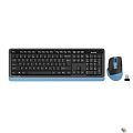 Комплект (клавиатура+мышь) A4TECH Fstyler FG1035, USB, беспроводной, черный [fg1035 navy blue]