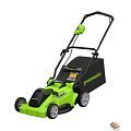 Greenworks GD40LM16XK4 Газонокосилка аккумуляторная , 40V, бесщеточная, 41 см, c 1хАКБ 4Ач и ЗУ [2517907UB]