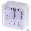 Perfeo Quartz часы-будильник "PF-TC-019", квадратные 10*10 см, белые