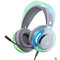Defender Игровая гарнитура Glitch белый, RGB, провод 2 м [62490]