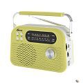 RITMIX RPR-045 LEMON {Радиоприёмник портативный 3хдиапазонный FM/AM/SW,Bluetooth v.5.3, воспроизв. с USB и с карт пам. micro SD (до 32Gb)}