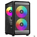 XASTRA Корпус A303M 3ARGB Black mATX/Mesh/ tempered glass / 2x140mm + 1x120mm ARGB PWM fans/ Door/  A303M-