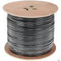 5bites Кабель FS6570-305APE-M Витая пара FTP/SOLID/6CAT/CCAG/PE/BLACK/OUTDOOR/MESSENGER/DRUM/305M
