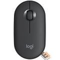 910-005718/910-005576 Мышь Logitech Pebble M350 графитовый оптическая (1000dpi) silent беспроводная BT USB для ноутбука (3but)