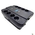 PowerCom Spider SPD-1100U LCD USB ИБП {Line-Interactive, 1100VA / 605W, 8xEURO: 4 с резервным питанием, 4 с