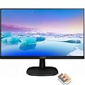 LCD PHILIPS 23.8" 243V7QJABF (00/01(86)) черный {IPS 1920x1080 5ms 178/178 250cd D-Sub HDMI DisplayPort 2x2W}