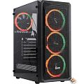 Powercase CMIZB-R4 Корпус Mistral Z4 Mesh RGB, Tempered Glass, 4x 120mm RGB fan, чёрный, ATX  (CMIZB-R4)