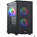 XASTRA Корпус A307M 3FRGB Black mATX/Mesh/ tempered glass / 3x 120mm FC120 FRGB fans/ A307M-3FC12F