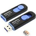 A-DATA Flash Drive 64Gb UV128 AUV128-64G-RBE {USB3.0, BLACK/BLUE}