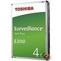 4TB Toshiba Surveillance S300 (HDWT840UZSVA) {SATA 6.0Gb/s, 5400 rpm, 256Mb buffer, 3.5" для видеонаблюдения}