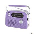 RITMIX RPR-045 LAVENDER {Радиоприёмник портатив. 3хдиапазонный FM/AM/SW, Bluetooth v.5.3, воспроизв. с USB и с карт памяти micro SD (до 32Gb)}