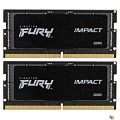 Память оперативная/ Kingston 32GB 5600MHz DDR5 CL40 SODIMM (Kit of 2) FURY Impact KF556S40IBK2-32