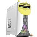 GameMax Корпус Cute OWL W-Y без БП (Midi Tower, ATX, Бело-желтый, 1*USB3.0 + 2*USB2.0, 2*120мм)