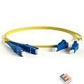Hyperline FC-D2-9-SC/­UR-SC/­UR-H-3M-LSZH-YL Патч-корд волоконно-оптический (шнур) SM 9/­125 (OS2), SC/­UPC-SC/­UPC, 2.0 мм, duplex, LSZH, 3 м