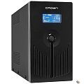 CROWN ИБП CMU-SP800EURO LCD {800VA\450W, корпус металл, 1x12V/9AH, розетки 3*EURO+1*IEC С13, AVR, 1*порт RJ-11, 1*порт RJ-45} [CM000001493]